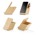 Carregador por indução (wireless) super-rápido em bambu 15W