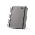 Agenda A5, com argolas, em pele (58% reciclada)