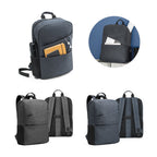Mochila para notebook 15'6" em poliéster reciclado 600D de alta densidade