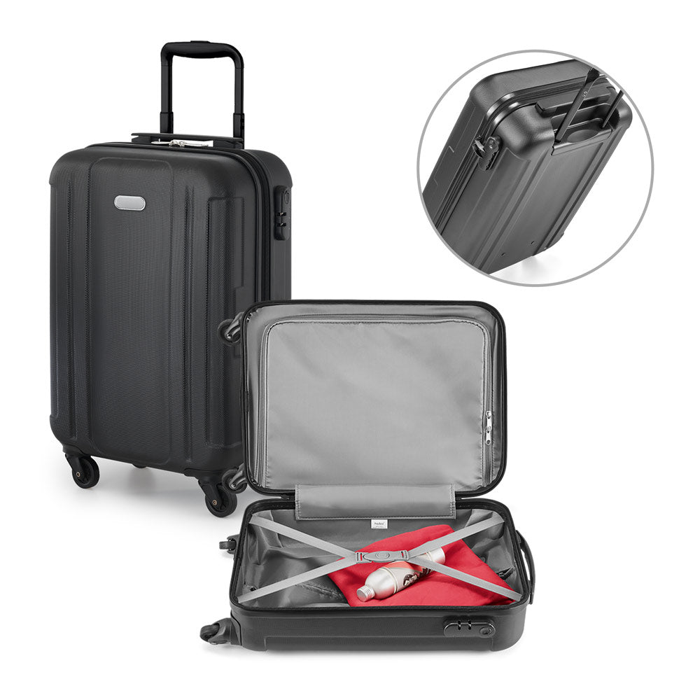 Mala de viagem executivo em ABS com interior forrado 31 L