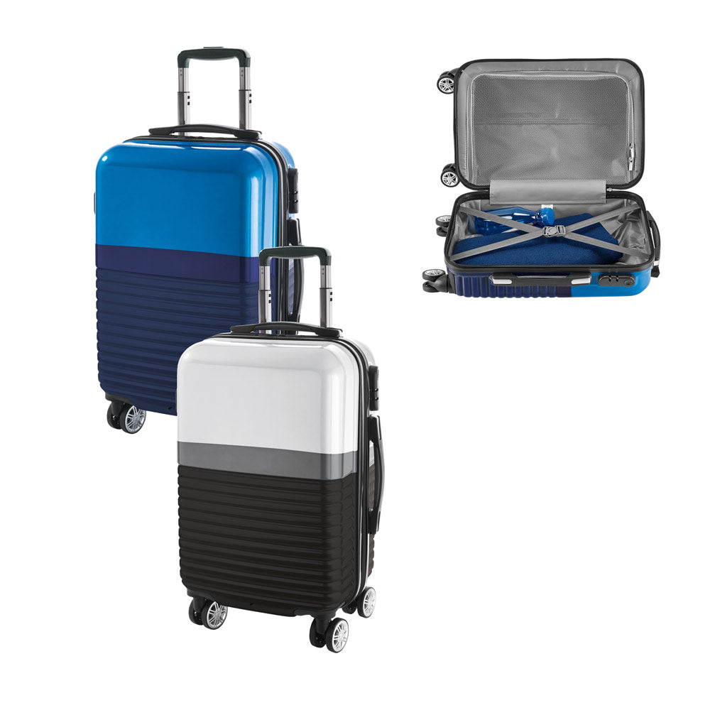 Mala de viagem executivo em ABS e PC com interior forrado 33L