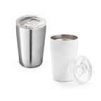 Copo de viagem para sublimação em aço inox de parede dupla térmica, isolada a vácuo 380 mL