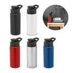 Squeeze esportiva em alumínio com parede simples e acabamento em mate 660 mL