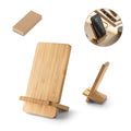 Carregador por indução (wireless) super-rápido e suporte em bambu para smartphone 15 W