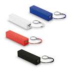 Bateria portátil em ABS com capacidade de 1 200 mAh