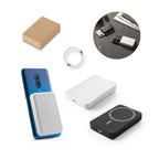 Bateria portátil em ABS 100% reciclado e bateria em lítio com capacidade de 5'000 mAh