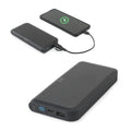 Bateria portátil em ABS 100% reciclado com carregador por indução (wireless) super-rápido 15W e capacidade de 10'000 mAh